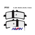 Plaquettes de frein Nissin route /Off-Road métal fritté - 2P-322ST