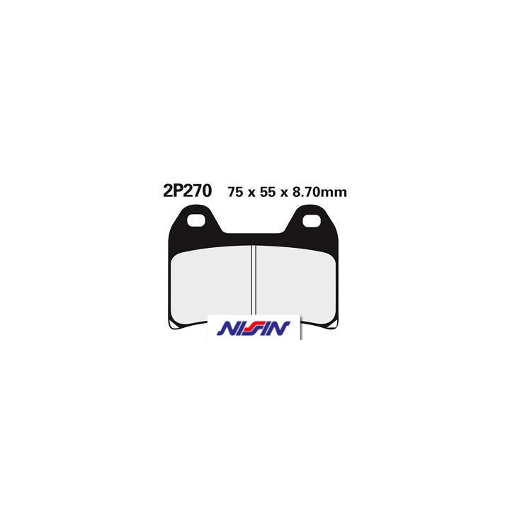 Plaquettes de frein Nissin route semi-métallique - 2P-270NS