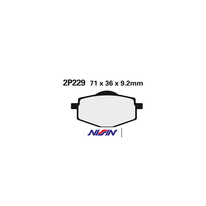 Plaquettes de frein Nissin Off-Road semi-métallique - 2P-229GS