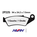 Plaquettes de frein Nissin route semi-métallique - 2P-225NS