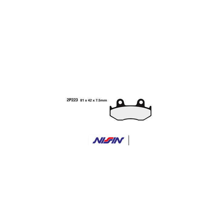 Plaquettes de frein avant Nissin 2p-223gs semi-métallique