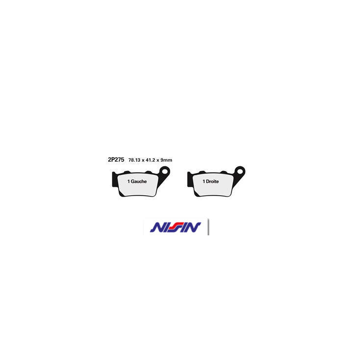 Plaquettes de frein Nissin route /Off-Road métal fritté - 2P-275ST-MX