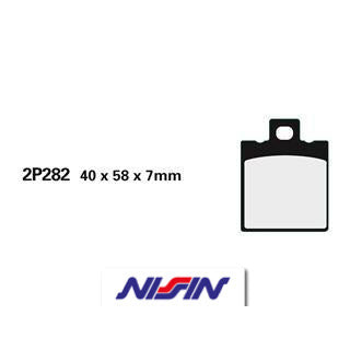 Plaquettes de frein avant Nissin 2p-282ns semi-métallique