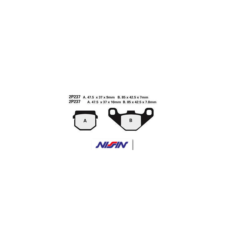 Plaquettes de frein Nissin Off-Road semi-métallique - 2P-237GS