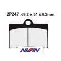 Plaquettes de frein avant Nissin 2p-247ns semi-métallique