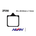 Plaquettes de frein Nissin route /Off-Road métal fritté - 2P-290ST