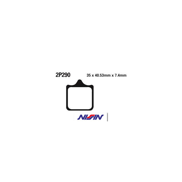 Plaquettes de frein Nissin route /Off-Road métal fritté - 2P-290ST