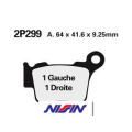 Plaquettes de frein Nissin route /Off-Road métal fritté - 2P-299ST