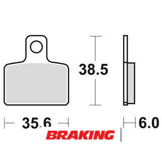Plaquettes de frein Braking Off-Road métal fritté - 832CM46