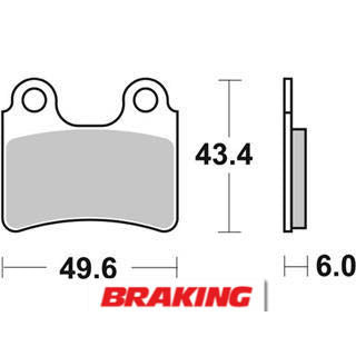 Plaquettes de frein Braking Off-Road métal fritté - 831CM46