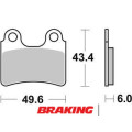 Plaquettes de frein Braking Off-Road métal fritté - 831CM46