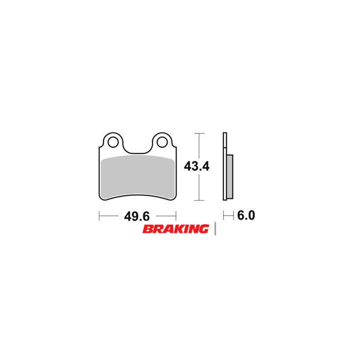 Plaquettes de frein Braking Off-Road métal fritté - 831CM46