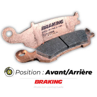 Plaquettes de frein arrière Braking 897cm44 métal fritté ktm/husqvarna