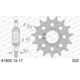 Kit chaîne EK/PBR 525 Z/3D - 17/42-120 - Couronne acier standard