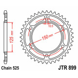 Kit chaîne EK/JT 525 Z/3D - 17/42-118 - Couronne acier standard