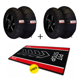 Kit VECTOR – 2 jeux de couvertures chauffantes Smart 110/120 avec tapis de paddock Pit Stop offert