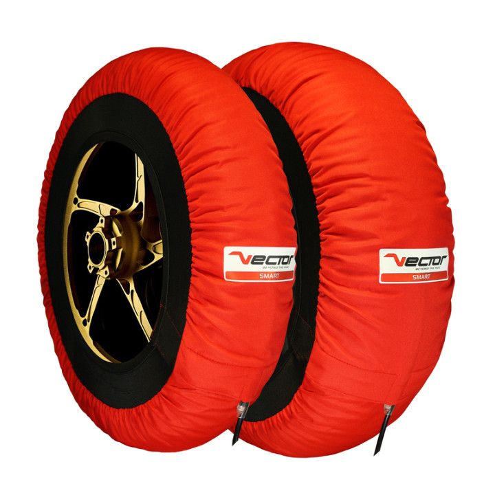 Kit VECTOR – 2 jeux de couvertures chauffantes Smart 120/190 (rouges) avec tapis de paddock Pit Stop offert