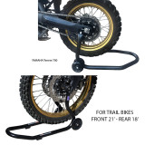 Kit VECTOR de béquilles avant et arrière pour moto Trail