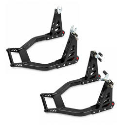 Kit VECTOR de béquilles avant et arrière pliables en aluminium