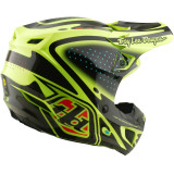 Casque TROY LEE DESIGNS SE5 Polycarbonate Mips - The Line jaune fluo