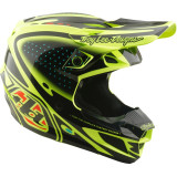 Casque TROY LEE DESIGNS SE5 Polycarbonate Mips - The Line jaune fluo