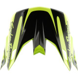 Visière TROY LEE DESIGNS SE5 Polycarbonate - The Line jaune fluo