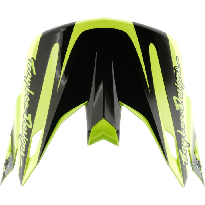 Visière TROY LEE DESIGNS SE5 Polycarbonate - The Line jaune fluo