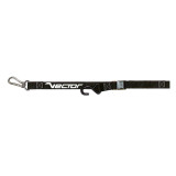 Sangles VECTOR - 38 mm - crochet en S et mousqueton - Noir