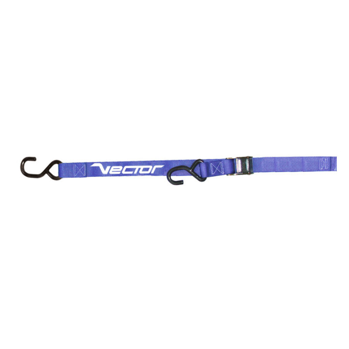 Sangles VECTOR - 38 mm - 2 crochets en S (Ø 9 & 12 mm) - Bleu