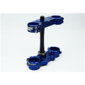Té de fourche Scar offset 25mm bleu Yamaha | Oxmoto