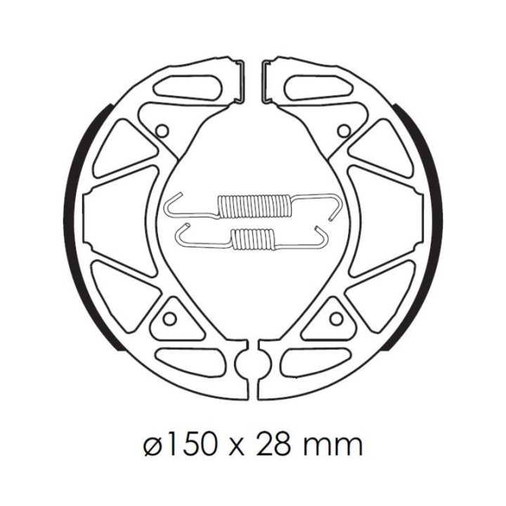 Mâchoires de frein TECNIUM Scooter organique - BA209