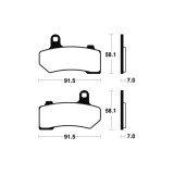 Plaquettes de frein TECNIUM Performance métal fritté - MF330
