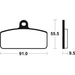 Plaquettes de frein TECNIUM MX/Quad métal fritté - MO459