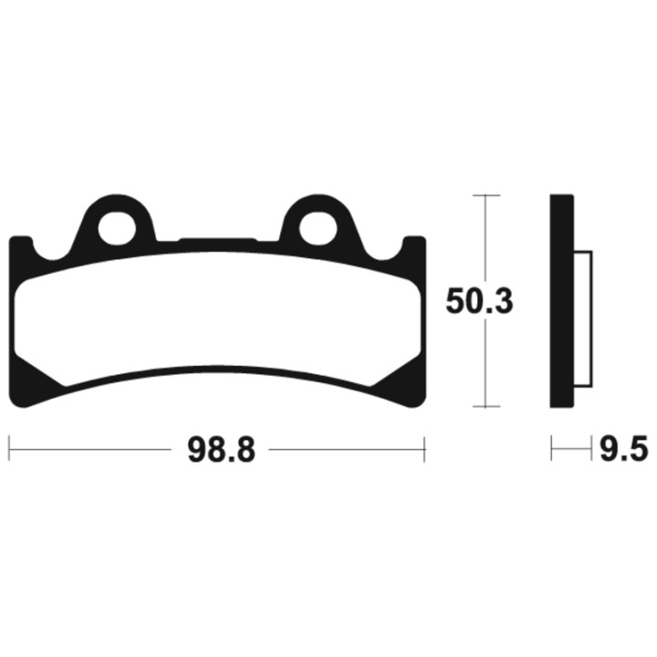 Plaquettes de frein TECNIUM Performance métal fritté - MF183