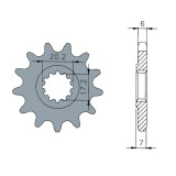 Pignon TECNIUM acier standard - 420