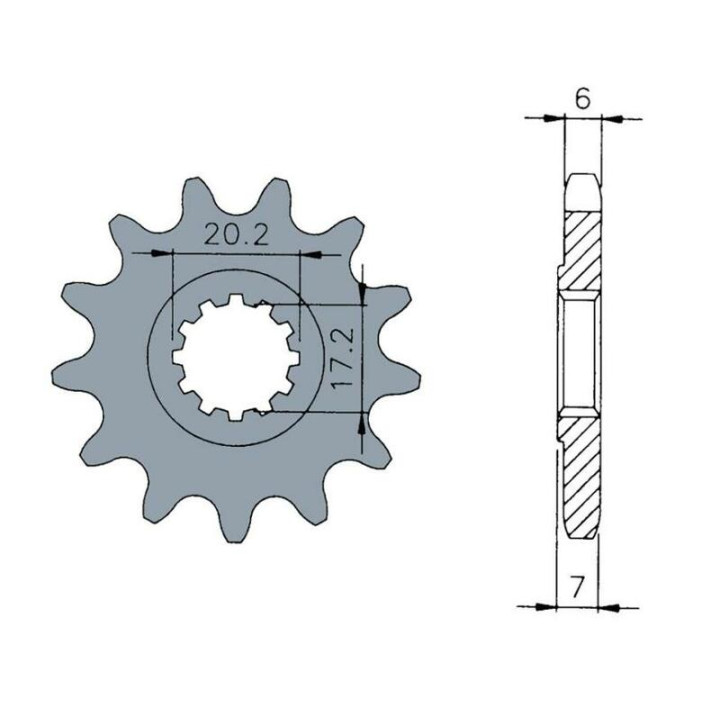 Pignon TECNIUM acier standard - 420