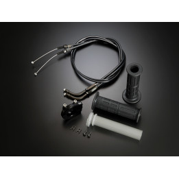 Kit poignée de gaz et support de câbles YOSHIMURA pour carbu TMR-L / FCR-L - 115mm