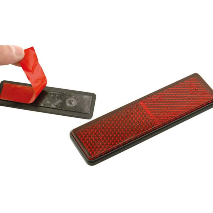 Catadioptre HIGHSIDER smart rectangulaire 91x25mm rouge