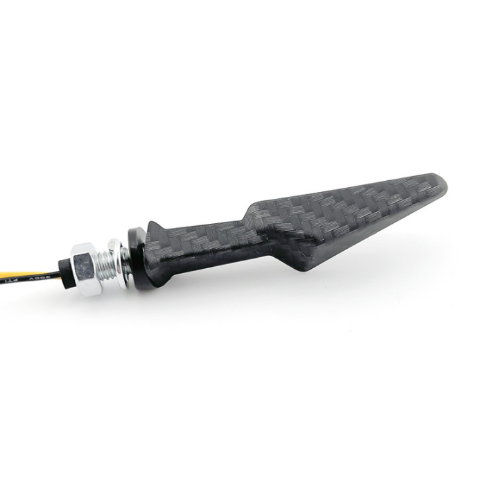Clignotant V PARTS Demi-Arrow LEDs carbone