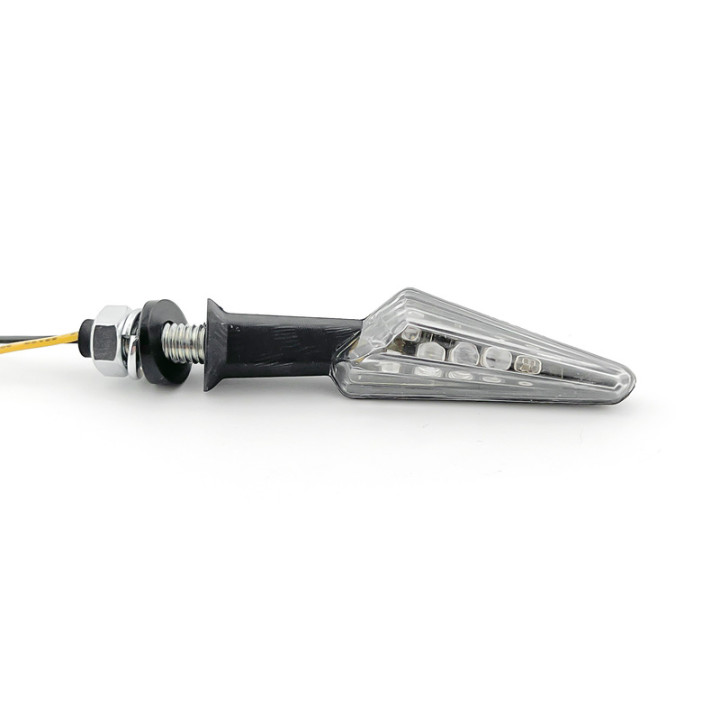 Clignotant V PARTS Demi-Arrow LEDs carbone