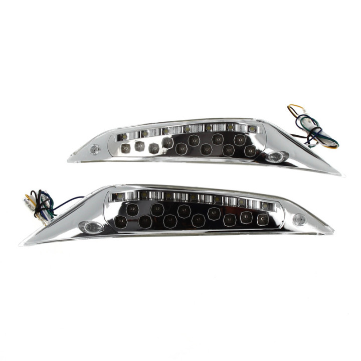 Clignotants avant V PARTS Type origine LED chrome Piaggio Zip