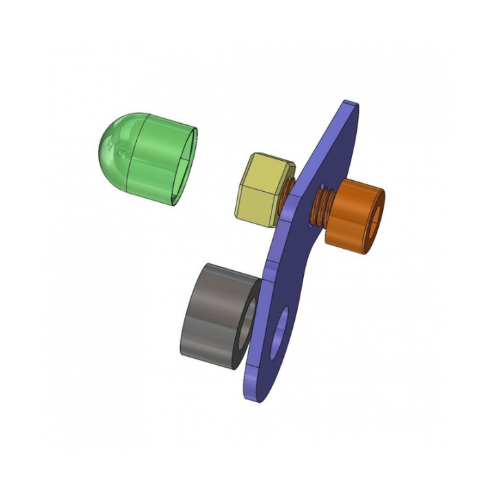 Cache-orifice clignotants avant V PARTS 2 pièces - Indian FTR 1200