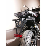 Support de plaque V PARTS noir - Yamaha MT-07 TRACER/MT-09 TRACER