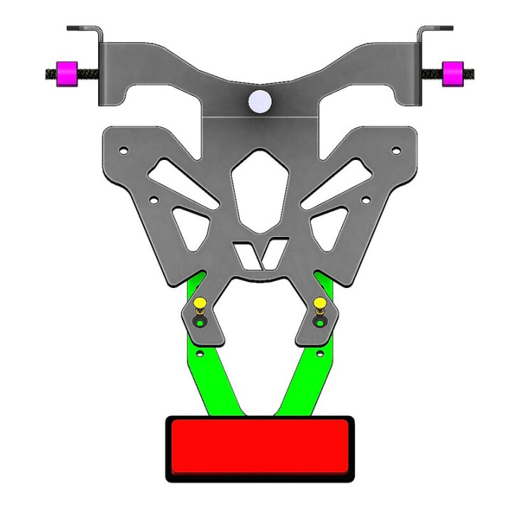 Support de plaque V PARTS noir Honda CB1000R