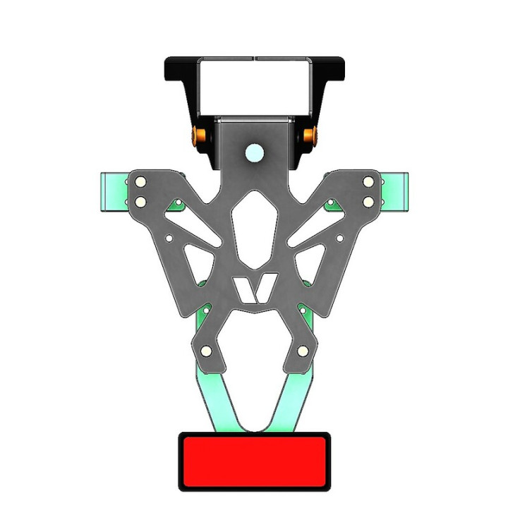 Support de plaque V PARTS noir Yamaha