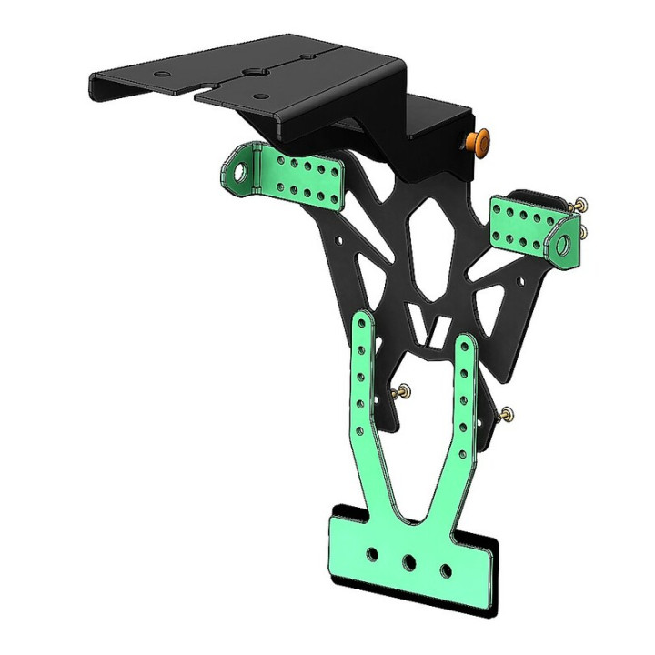 Support de plaque V PARTS noir Yamaha
