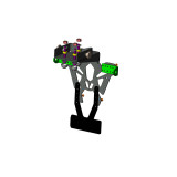 Support de plaque V PARTS noir Yamaha YZF-R1