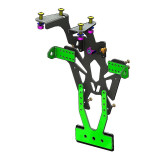 Support de plaque V PARTS noir Honda NC750X