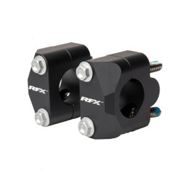 Pontets adaptateur de guidon RFX Race 22,2mm - 28,6mm (Noir) universel Conversion en guidon surdimensionné.