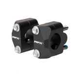 Pontets adaptateur de guidon RFX Race 22,2mm - 28,6mm (Noir) universel Conversion en guidon surdimensionné.